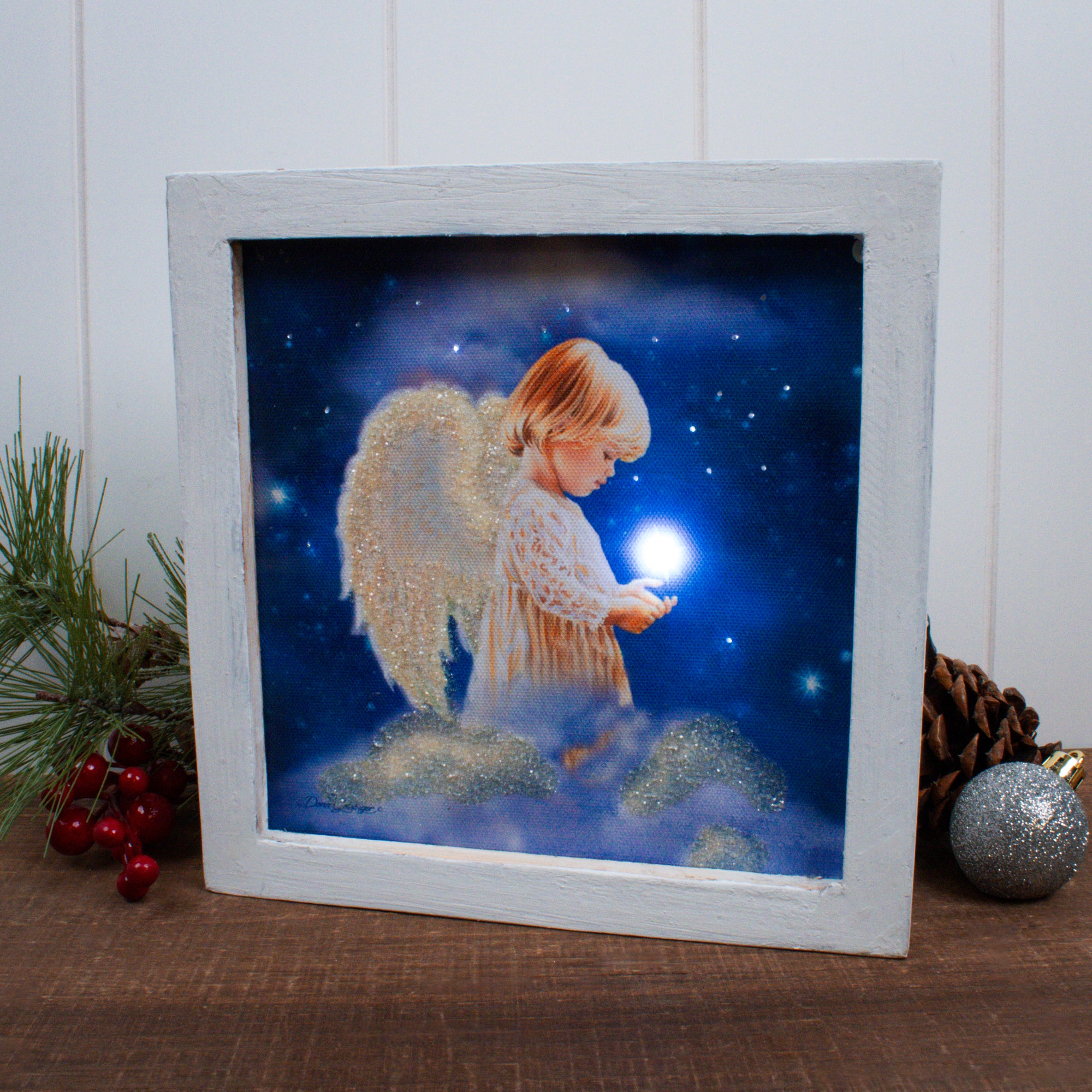 Angel Star Lighted Shadow Box