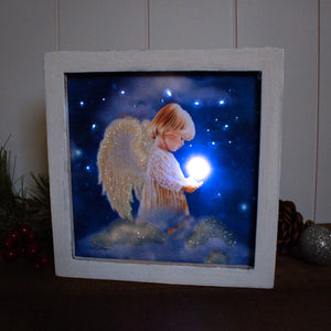 Angel Star Lighted Shadow Box