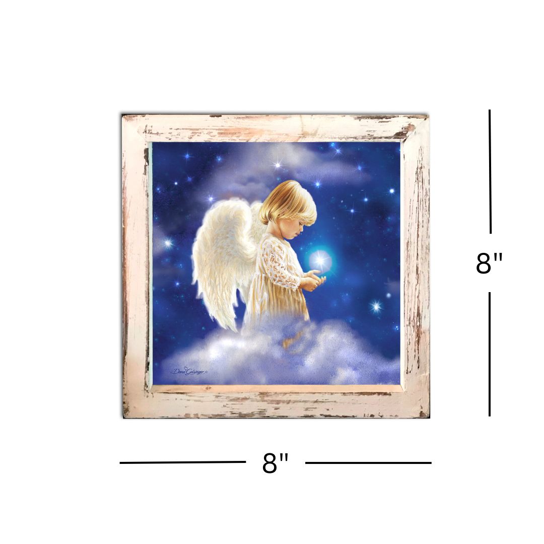 Angel Star Lighted Shadow Box