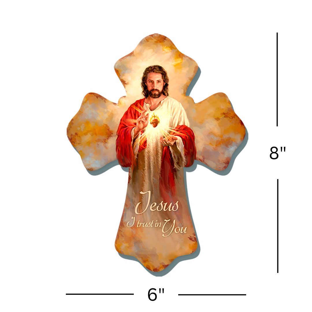 Sacred Heart Wooden Cross