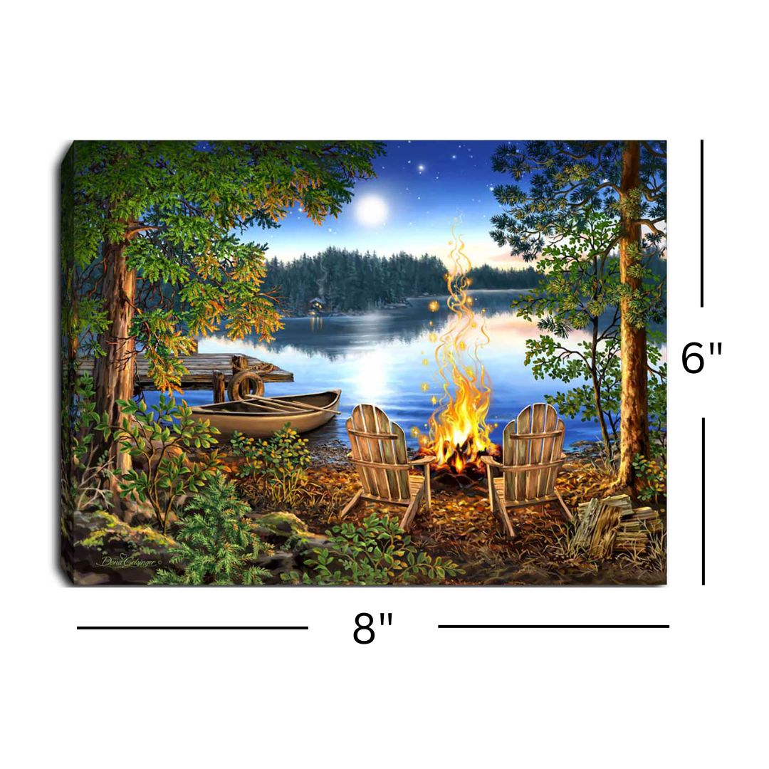 Lakeside 8x6 Lighted Tabletop Canvas