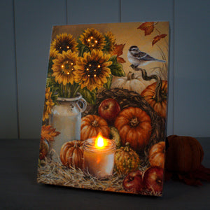 Bountiful Harvest 8x6 Lighted Tabletop Canvas