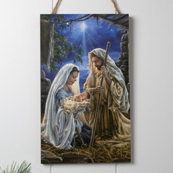 Christ the Lord Wooden Sign with Rope Hanger | Glow Decor