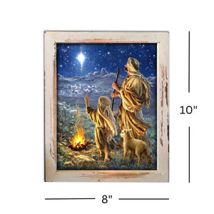 Shepherds Keeping Watch Lighted Shadow Box