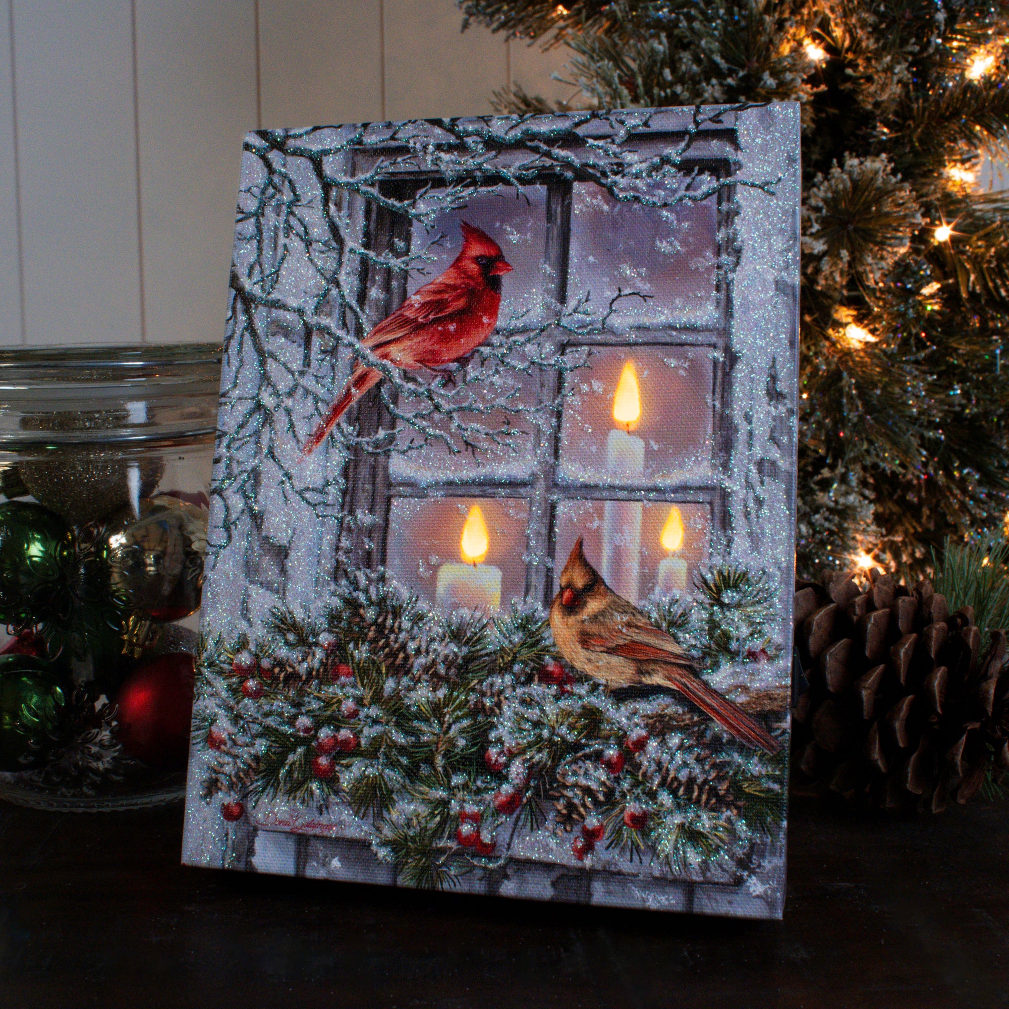 Together for Christmas 8x6 Lighted Tabletop Canvas