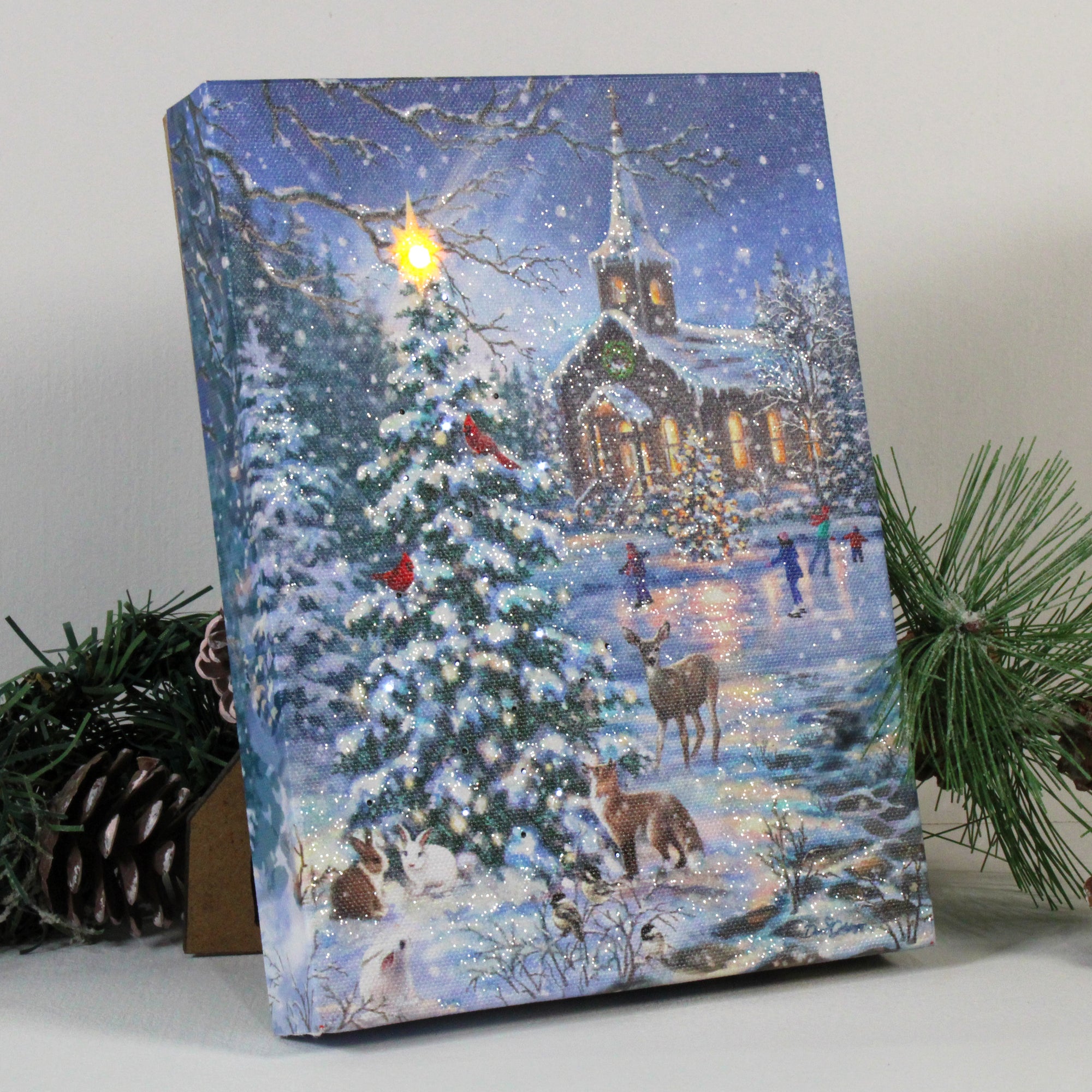 Rejoice 8x6 Lighted Tabletop Canvas