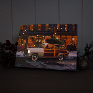 Out on the Town 8x6 Lighted Tabletop Canvas