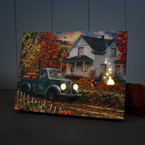 Farmhouse Memories 8x6 Lighted Tabletop Canvas