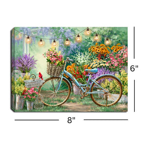 Flower Mart 8x6 Lighted Tabletop Canvas