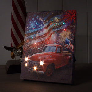 Fireworks 8x6 Lighted Tabletop Canvas