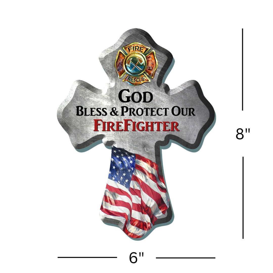 Firefighter Wooden Cross