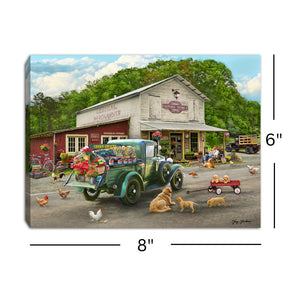 General Store 8x6 Lighted Tabletop Canvas