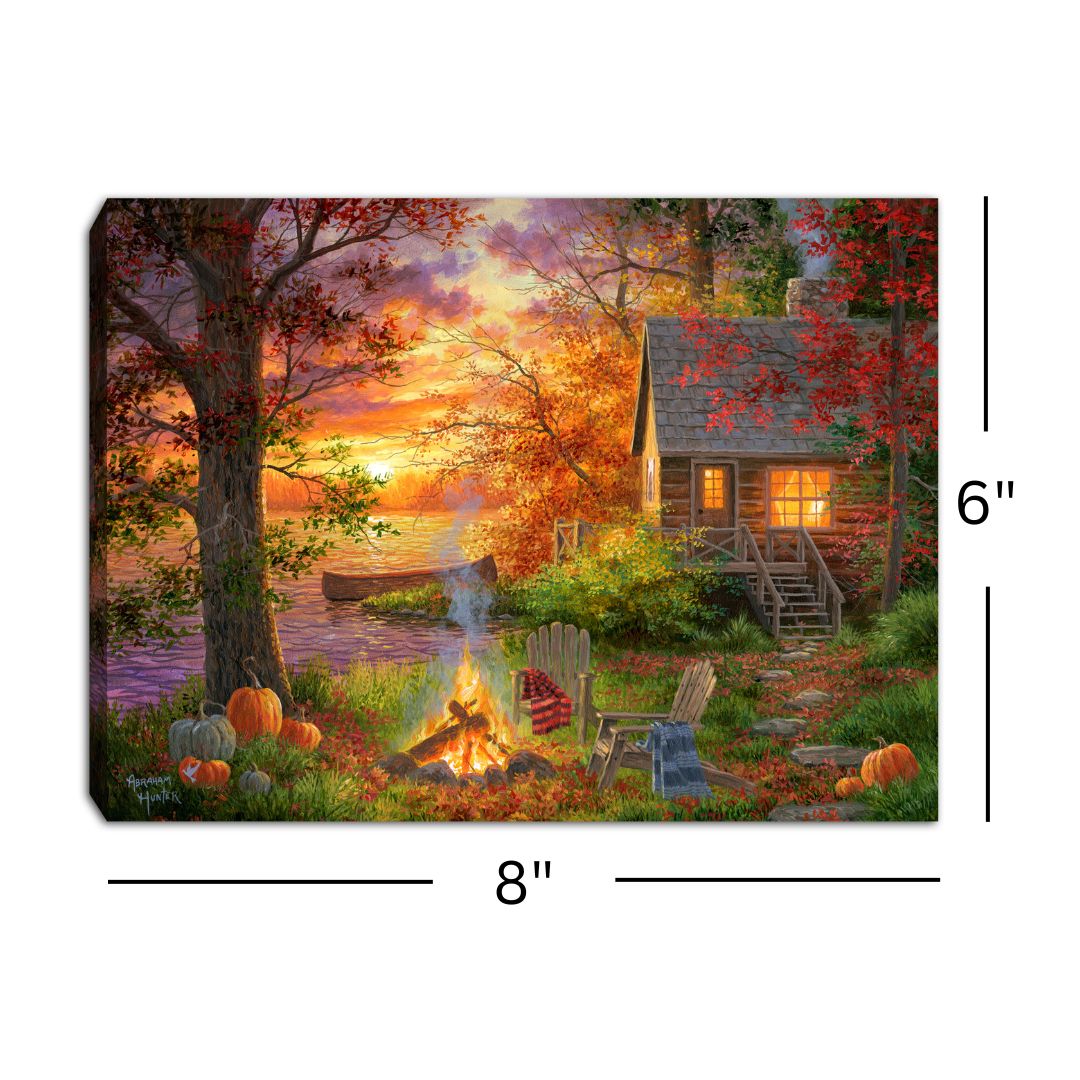 Sunset Serenity 8x6 Lighted Tabletop Canvas