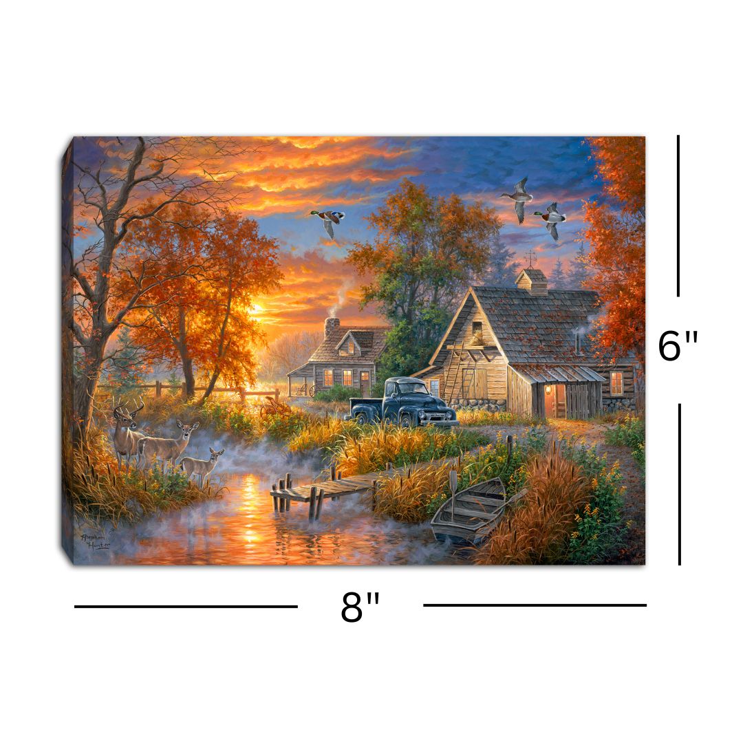 Grandpa's Farm 8x6 Lighted Tabletop Canvas