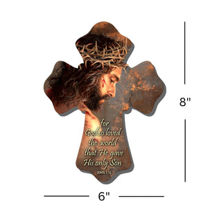 Crown of Thorns Wooden Cross