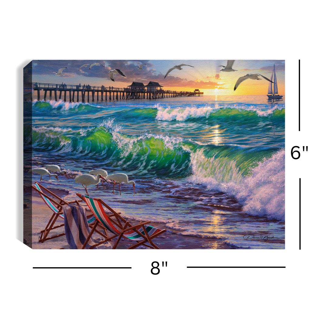 Seaside Escape 8x6 Lighted Tabletop Canvas