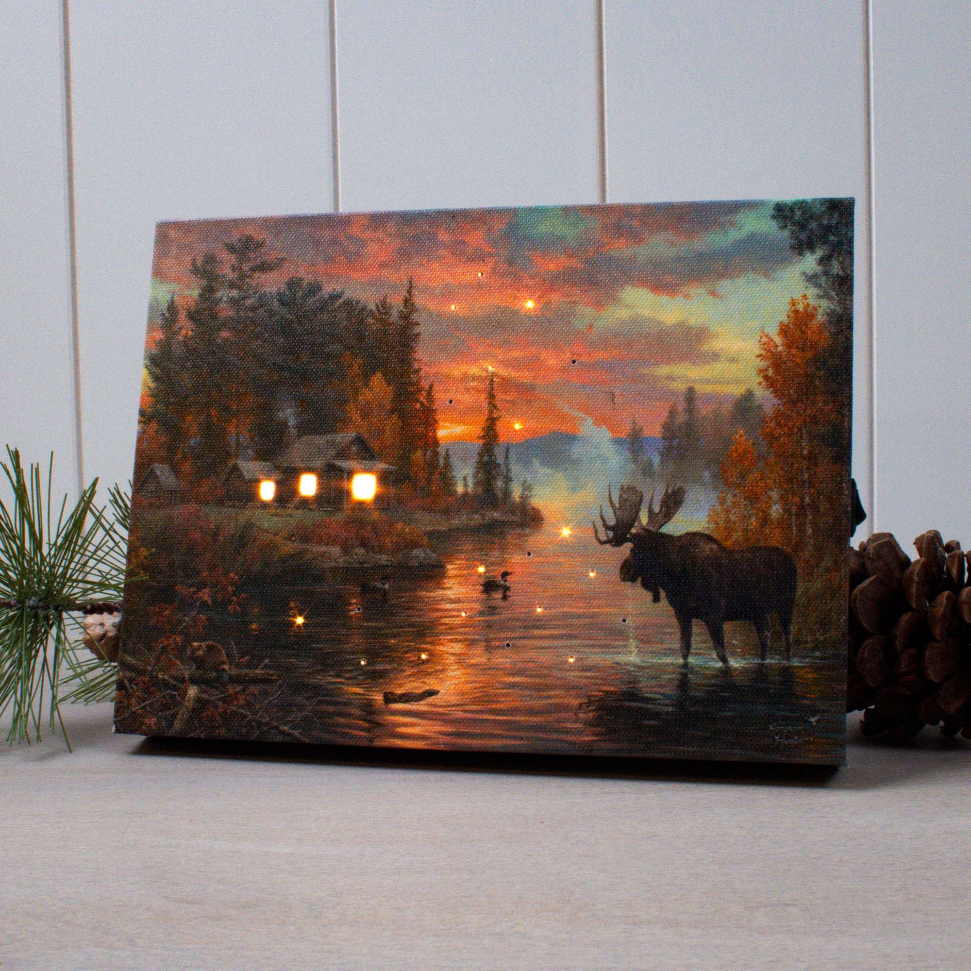 The Great North 8x6 Lighted Tabletop Canvas