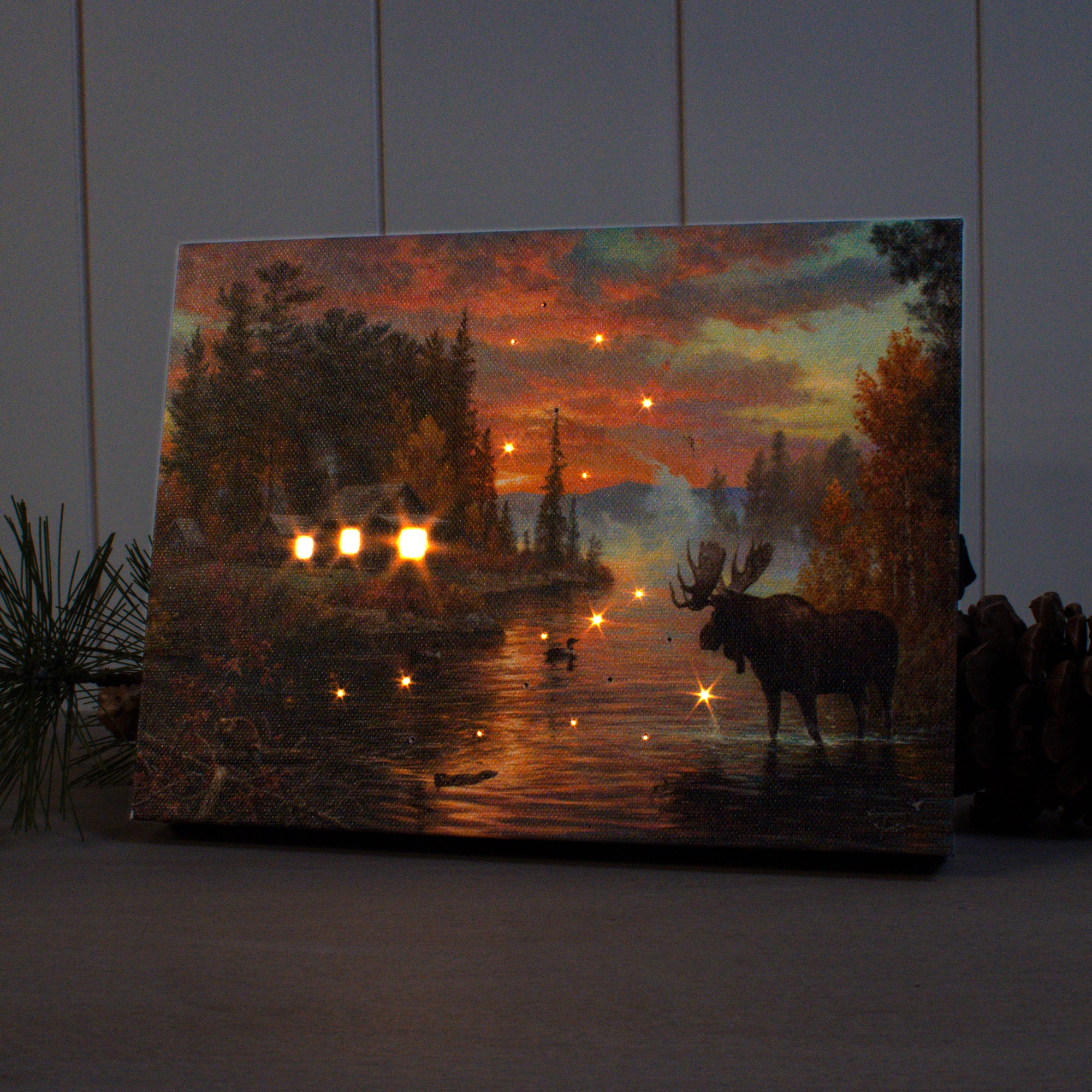 The Great North 8x6 Lighted Tabletop Canvas