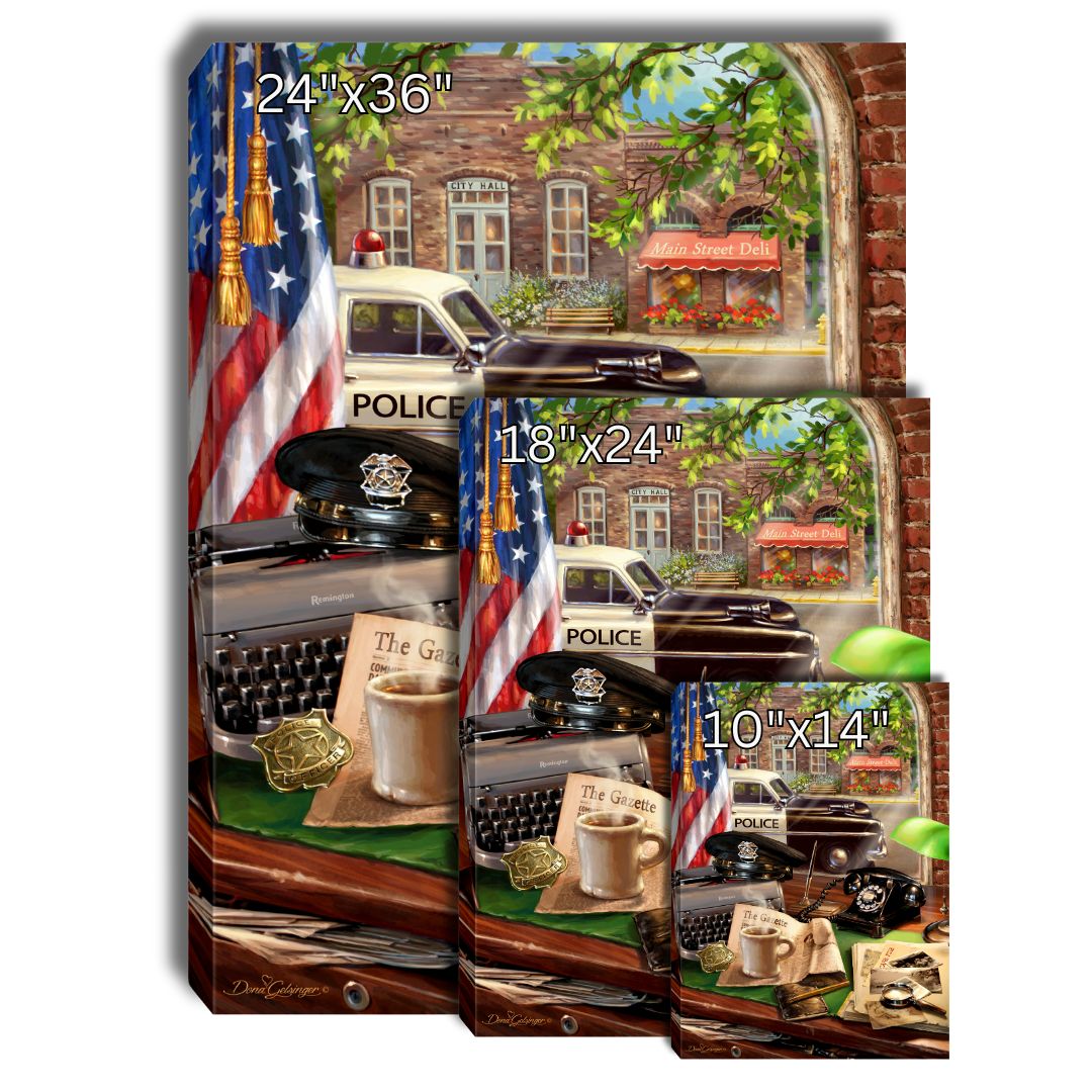 Law Enforcement Canvas Wall Art