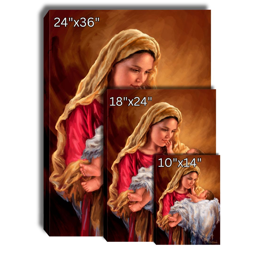 God's Loving Touch Canvas Wall Art