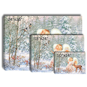 Sweet Christmas Blessings Canvas Wall Art