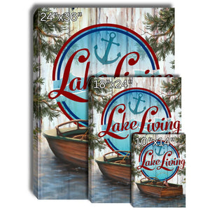 Lake Living Canvas Wall Art