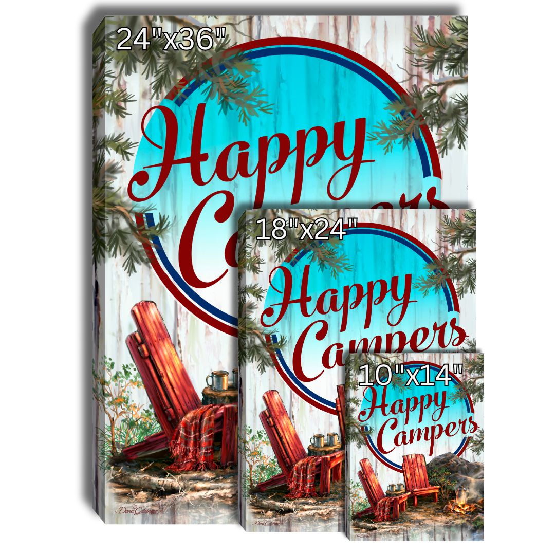 Happy Campers Canvas Wall Art