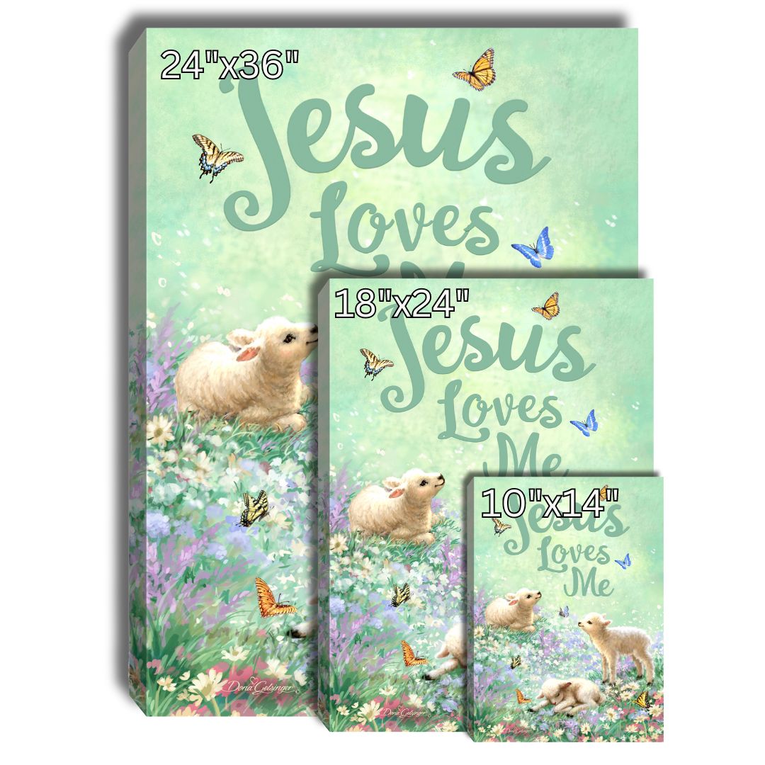 Jesus Loves Me Canvas Wall Art