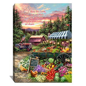 Farm Stand Canvas Wall Art