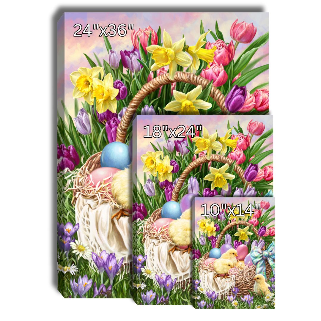 Easter Basket Canvas Wall Art