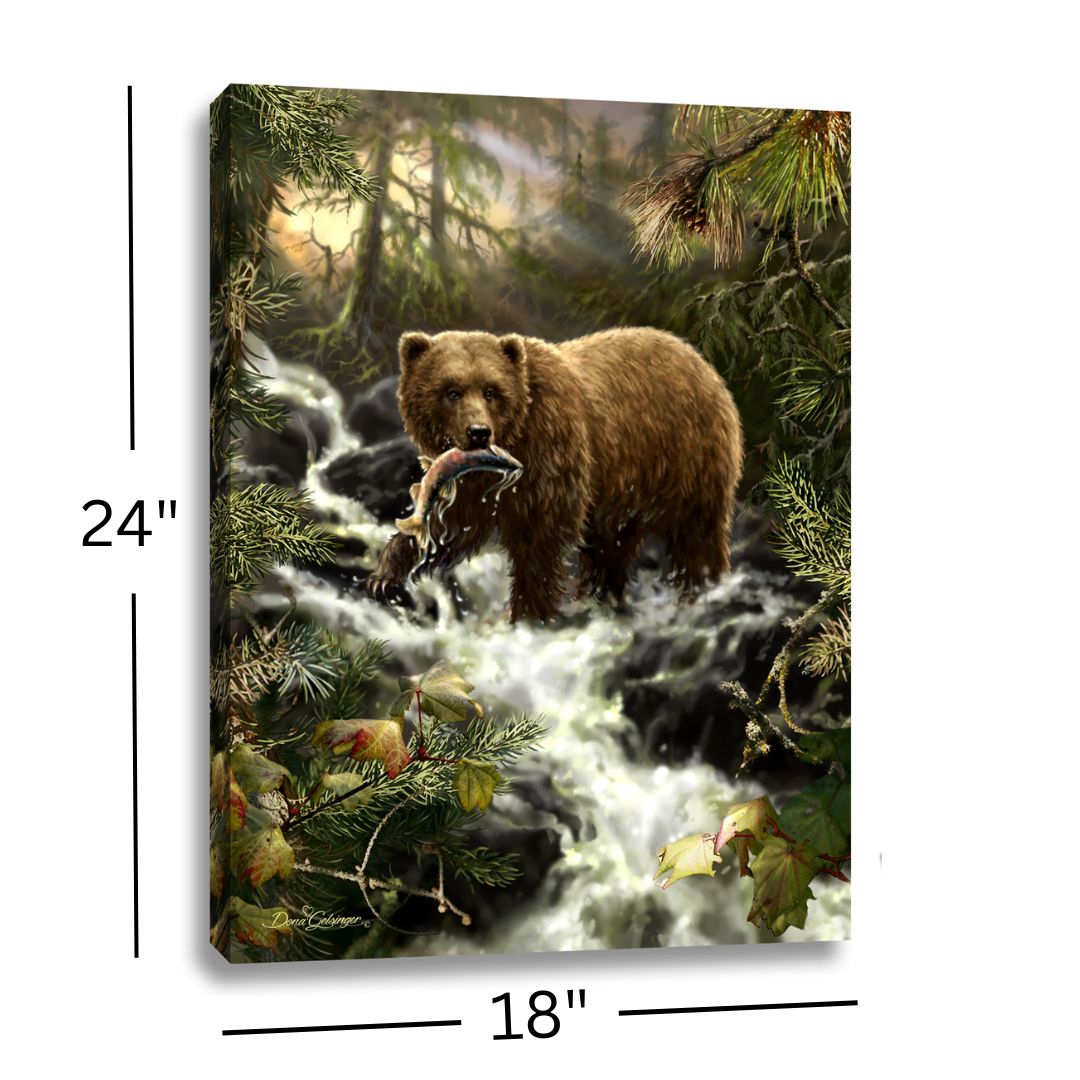 Grizzly Gorge 18x24 Fully Illuminated LED Wall Art