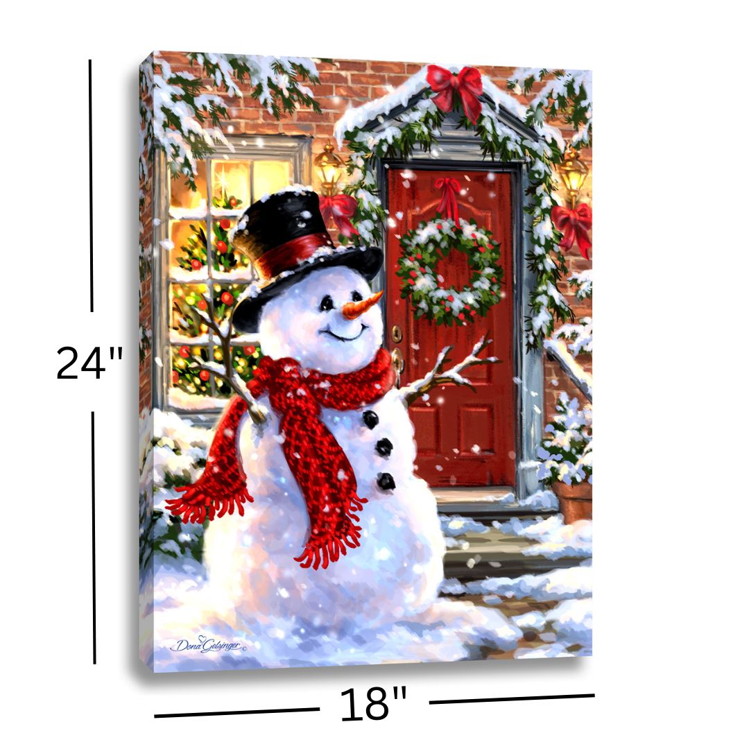 Snow Place Like Home 18x24 Fully Illuminated LED Wall Art