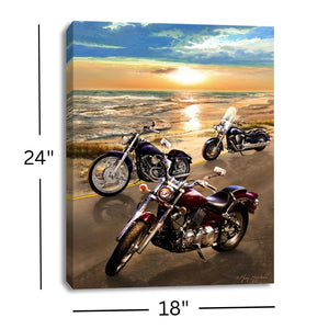 Sunset Riders 18x24 Fully Illuminated LED Wall Art