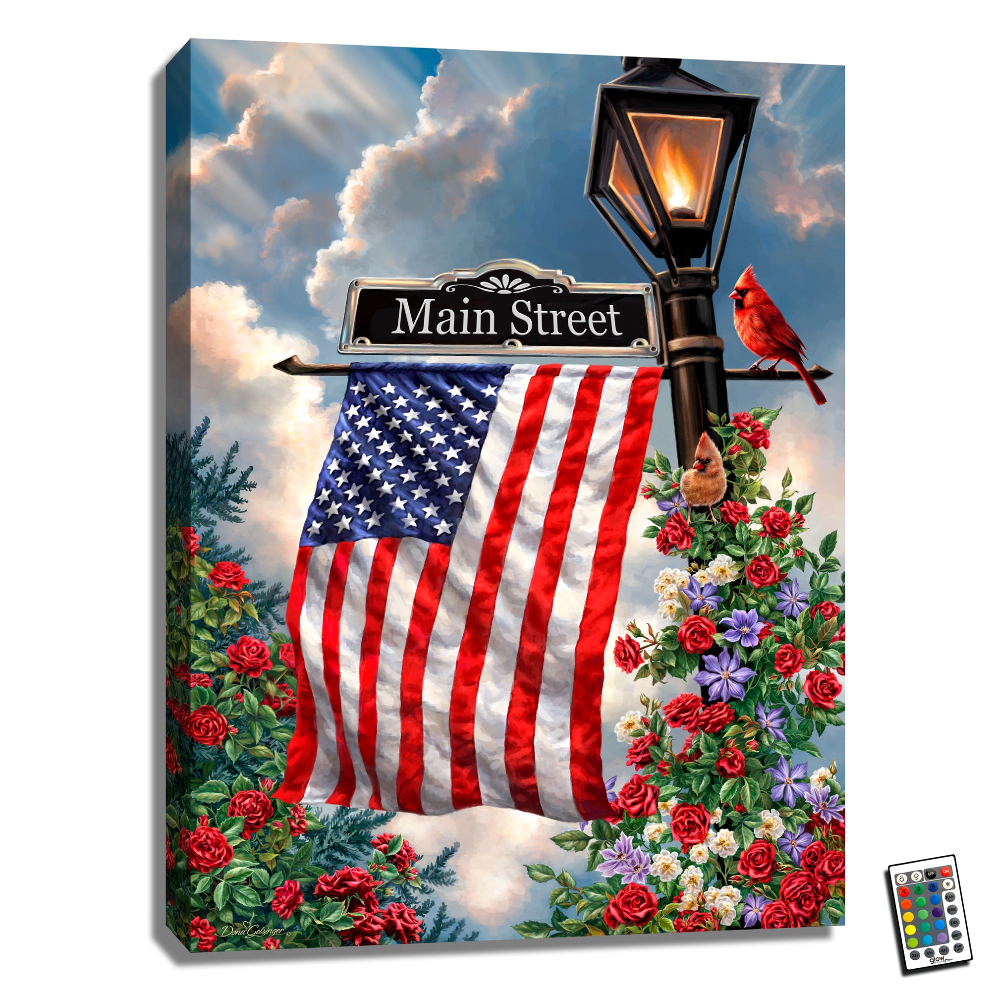 Main Street USA 18x24 Fully Illuminated LED Wall Art