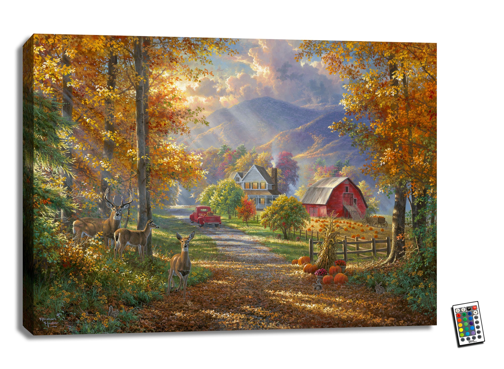 Fall Memories 18x24 Fully Illuminated LED Wall Art