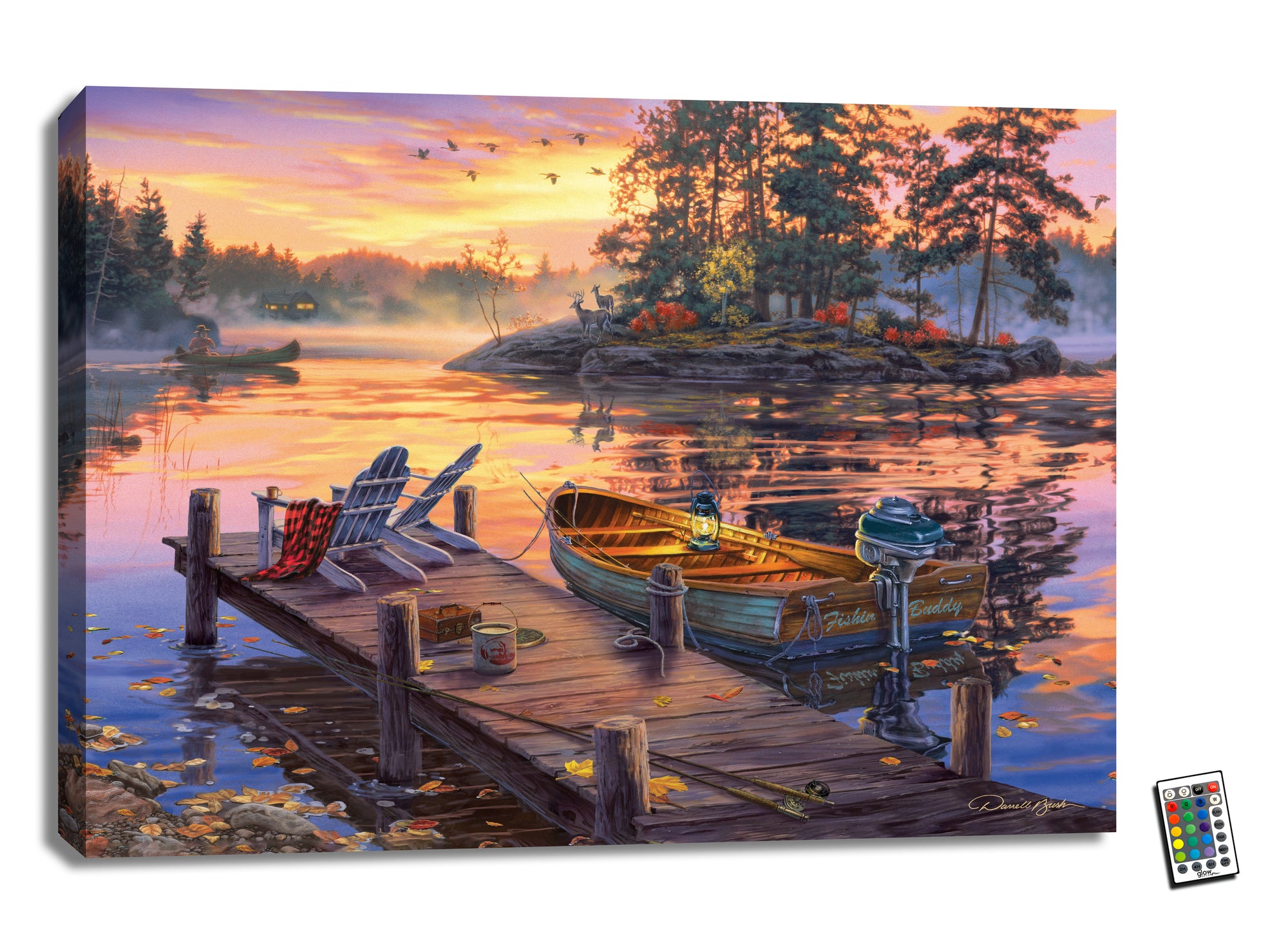 Morning Paradise 18x24 Fully Illuminated LED Wall Art