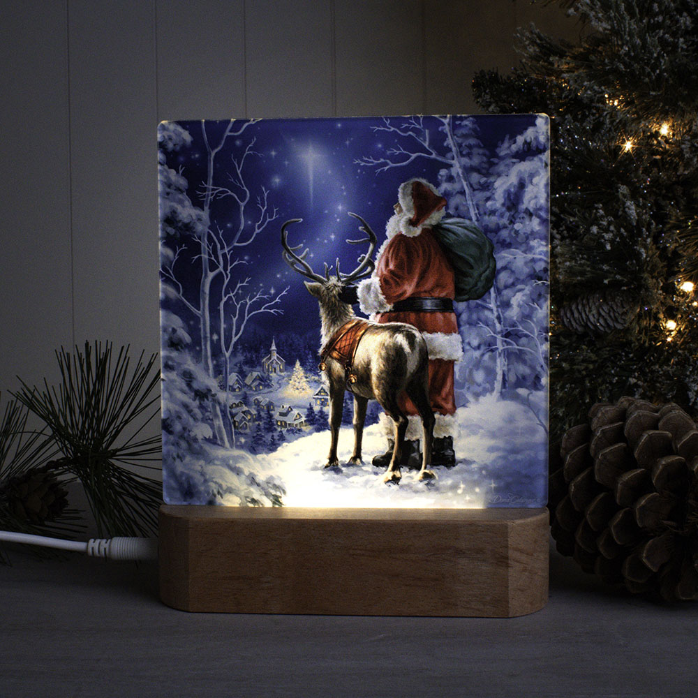 Starry Night Santa LED Nightlight