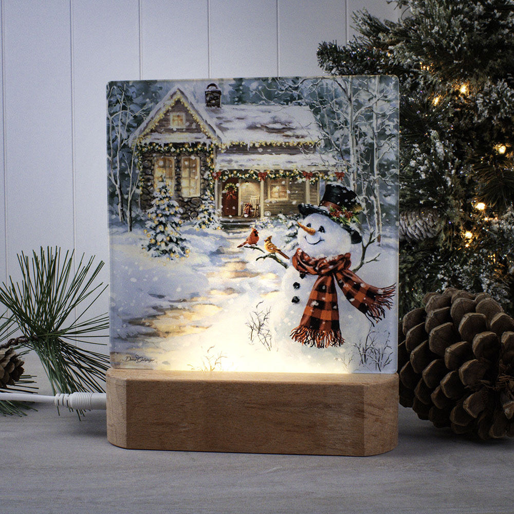 Cottage in the Snow LED Nightlight