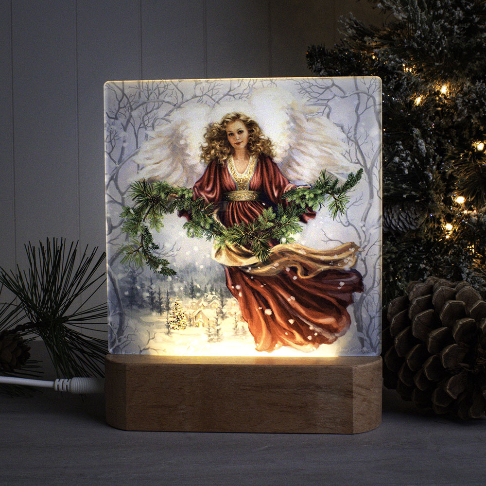 Snowfall Angel LED Nightlight