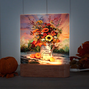 Give Thanks Flowers LED Nightlight