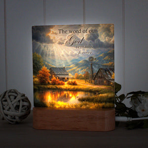 God Shed His Grace with Scripture LED Nightlight