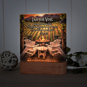 Vineyard Sunset with Scripture LED Nightlight