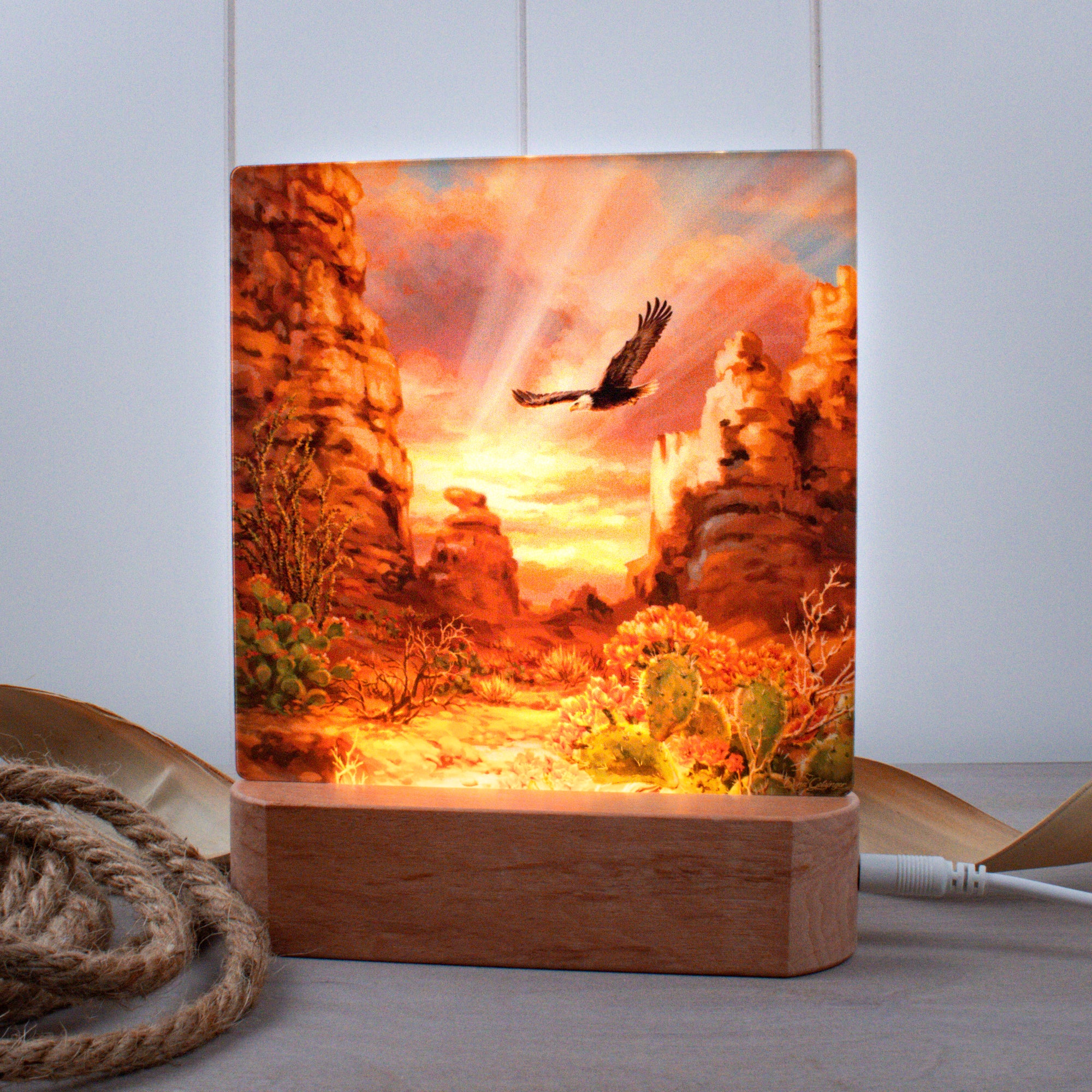 Red Rock Eagle LED Nightlight