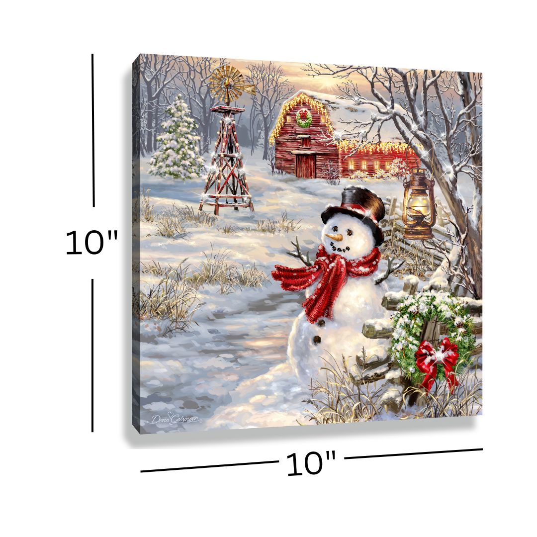 Winter Windmill Pizazz Print with Dazzling Crystals