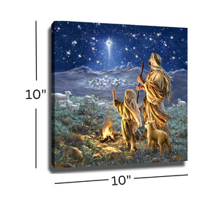 Shepherds Keeping Watch Pizazz Print with Dazzling Crystals