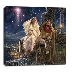 Journey to Bethlehem Pizazz Print with Dazzling Crystals