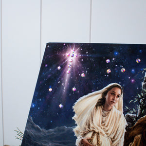 Journey to Bethlehem Pizazz Print with Dazzling Crystals