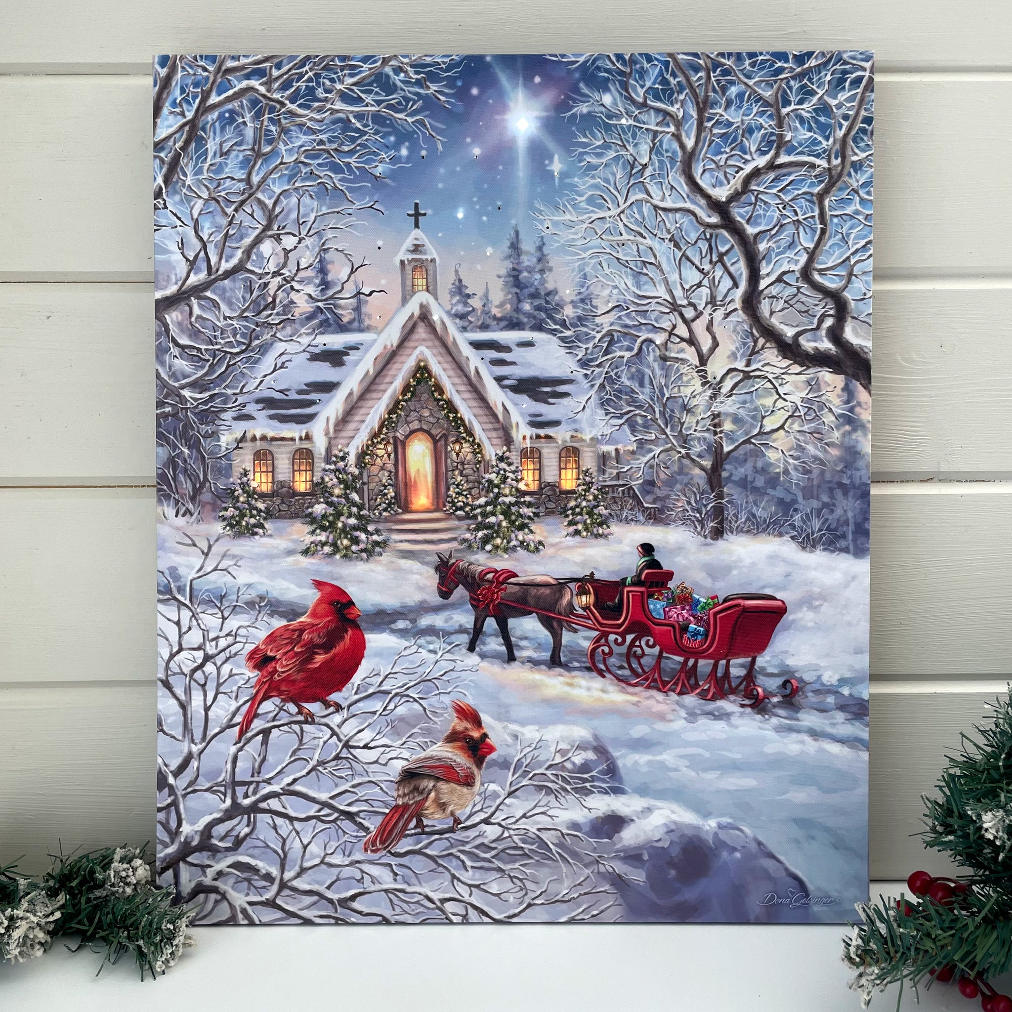 The Macneil Studio 'Christmas Magic' Canvas Art - On Sale - Bed